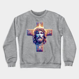 Cross of Angels and Faith by focusln Crewneck Sweatshirt